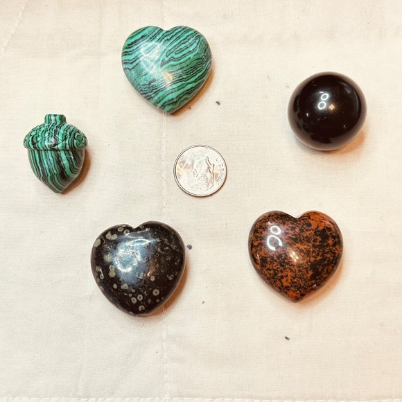 Crystal Lot Kambamba, Malachite & Mahogany, Black Onyx - Picture 9 of 14